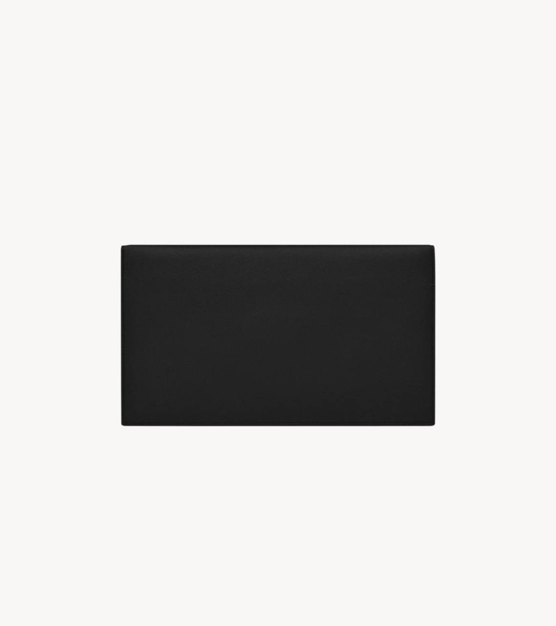 Cuero | UPTOWN POUCH IN GRAIN DE POUDRE LEATHER BLACK