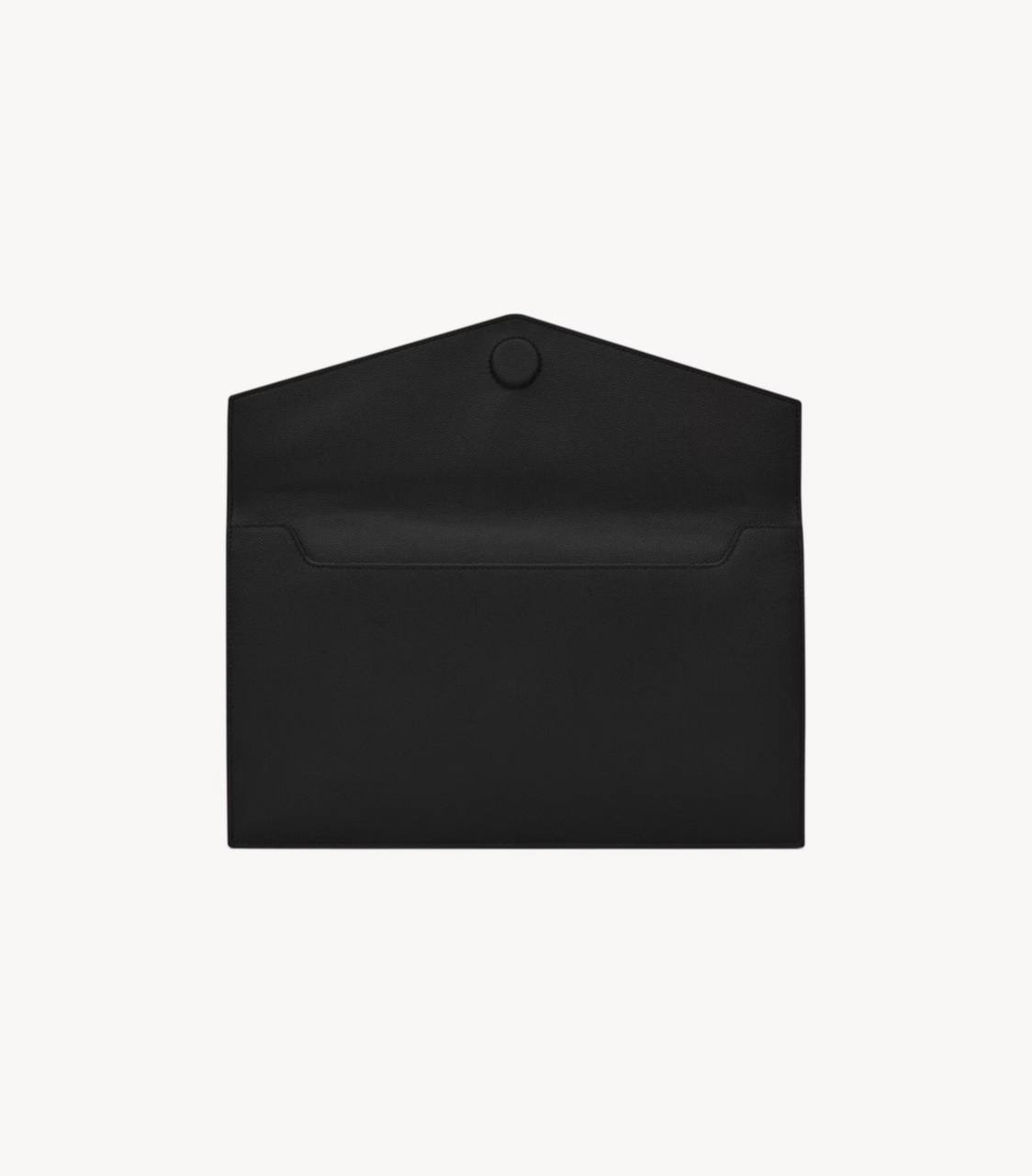 Cuero | UPTOWN POUCH IN GRAIN DE POUDRE LEATHER BLACK