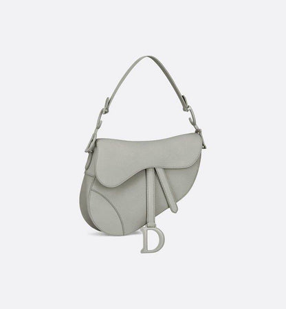 Cuero | Ultra Matte Calfskin Saddle Bag Grey