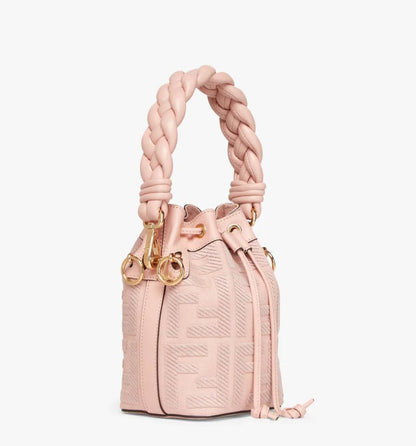 Cuero | Mon Tresor Pink FF canvas mini-bag