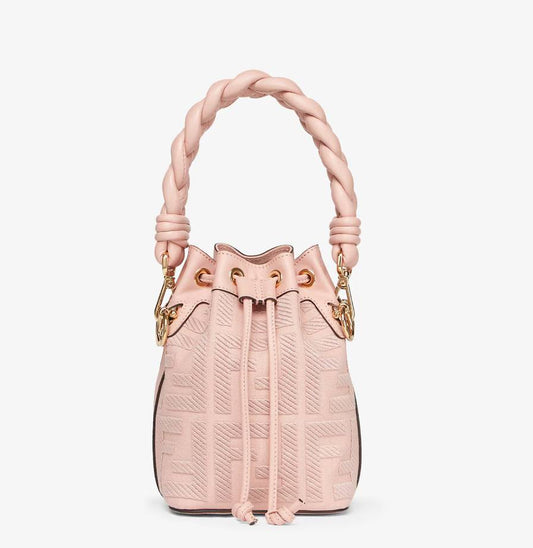 Cuero | Mon Tresor Pink FF canvas mini-bag