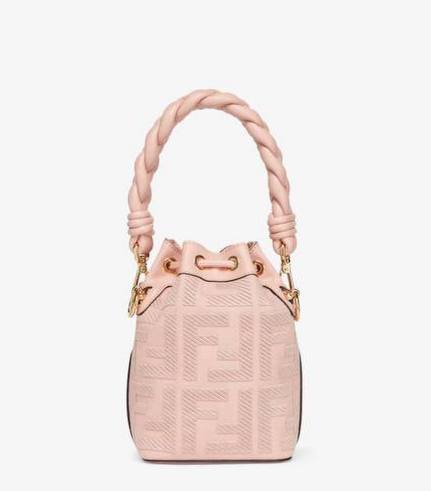 Cuero | Mon Tresor Pink FF canvas mini-bag