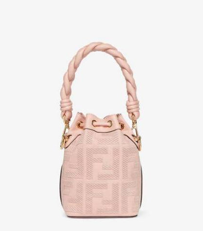 Cuero | Mon Tresor Pink FF canvas mini-bag