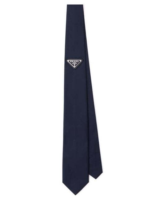 Cuero | Re-Nylon Gabardine Tie Blue