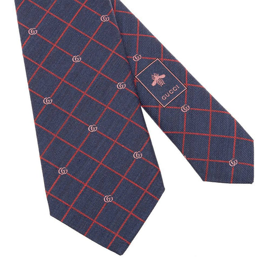 Cuero | Blue Tie With Rhombuses