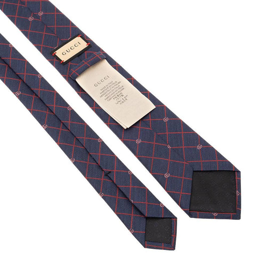 Cuero | Blue Tie With Rhombuses