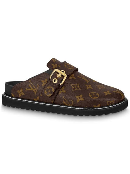 Cuero | Cosy Flat Comfort Clog Mule Brown