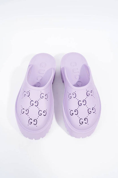 Cuero | Purple Rubber GG Perforated Clogs