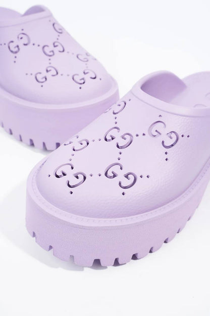 Cuero | Purple Rubber GG Perforated Clogs