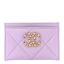 Chanel Quilted Leather 19 Card Holder
