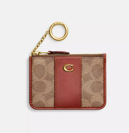 Cuero | Mini Skinny Id Case In Signature Canvas