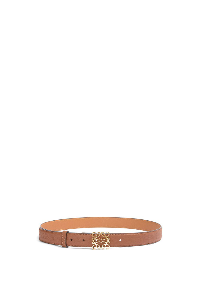 Cuero | Anagram belt in pebble grain calfskin