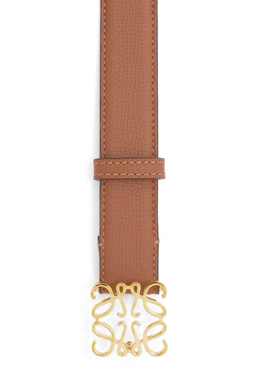 Cuero | Anagram belt in pebble grain calfskin
