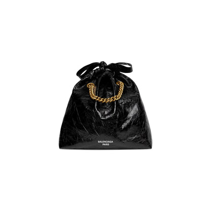 Cuero | WOMEN'S CRUSH SMALL TOTE BAG IN BLACK