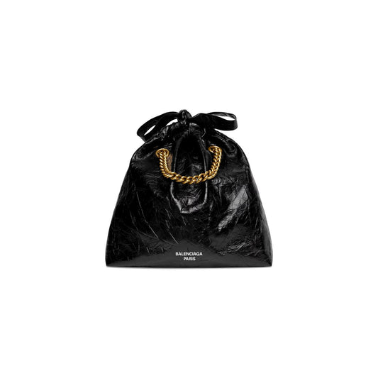 Cuero | WOMEN'S CRUSH SMALL TOTE BAG IN BLACK