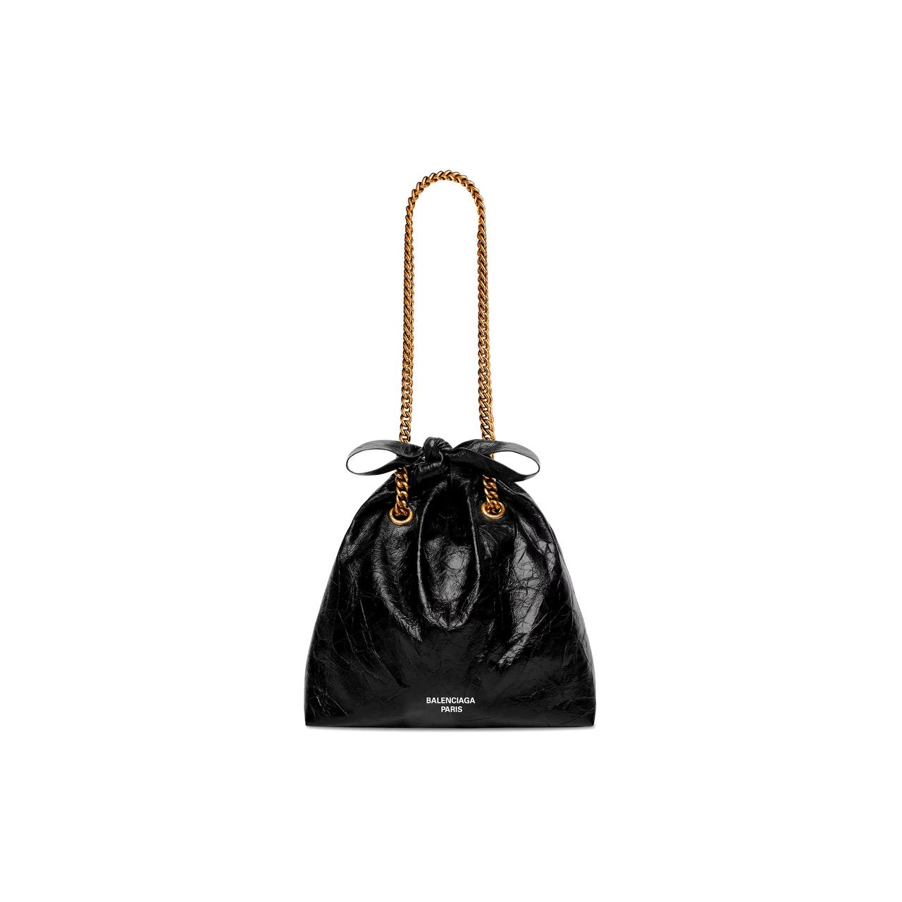 Cuero | WOMEN'S CRUSH SMALL TOTE BAG IN BLACK