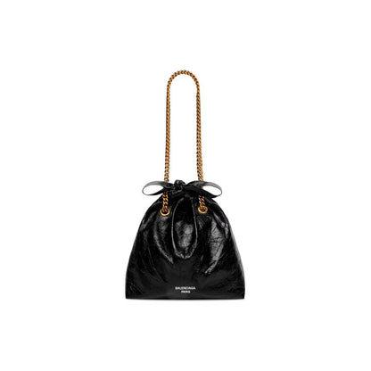Cuero | WOMEN'S CRUSH SMALL TOTE BAG IN BLACK