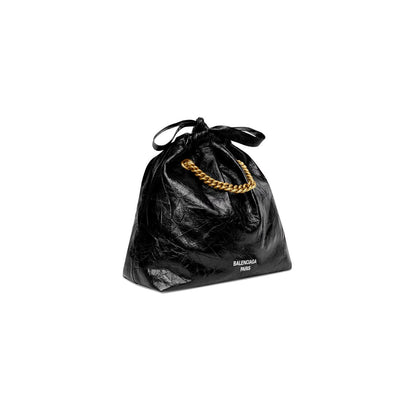 Cuero | WOMEN'S CRUSH SMALL TOTE BAG IN BLACK
