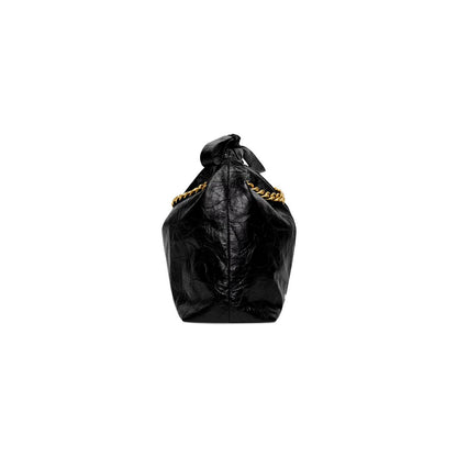 Cuero | WOMEN'S CRUSH SMALL TOTE BAG IN BLACK