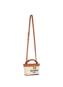 BALMAIN -Army Vanity Case in canvas and leather