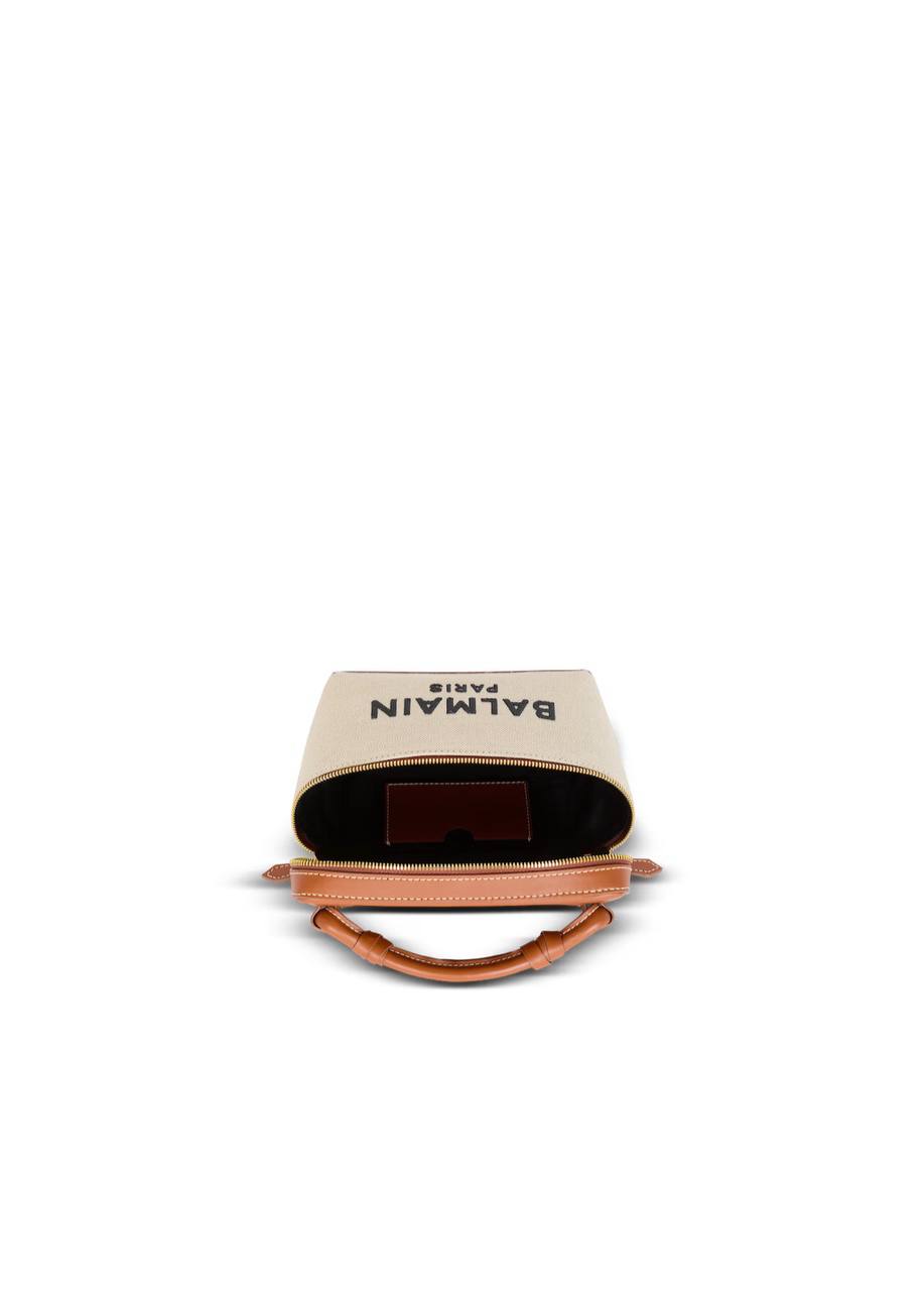 Cuero | -Army Vanity Case in canvas and leather