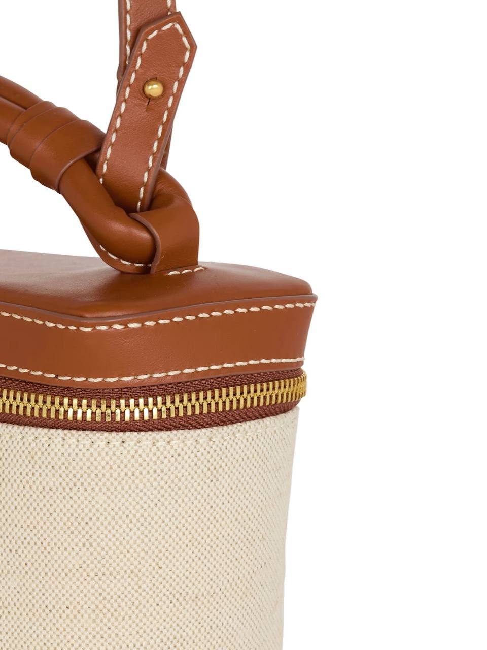 Cuero | -Army Vanity Case in canvas and leather