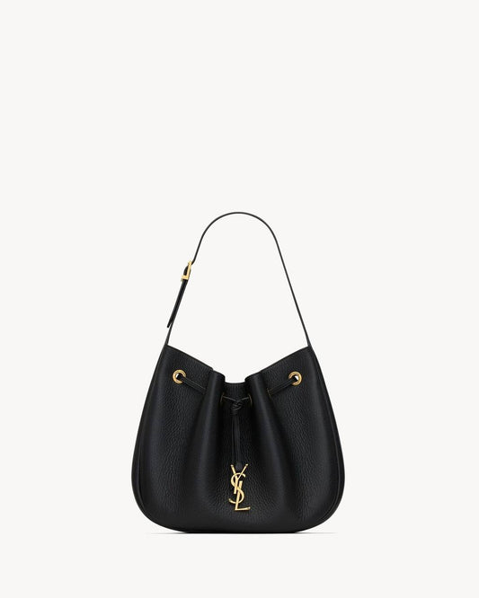 Cuero | Paris VII Small Hobo Bag in Grained Deer Leather