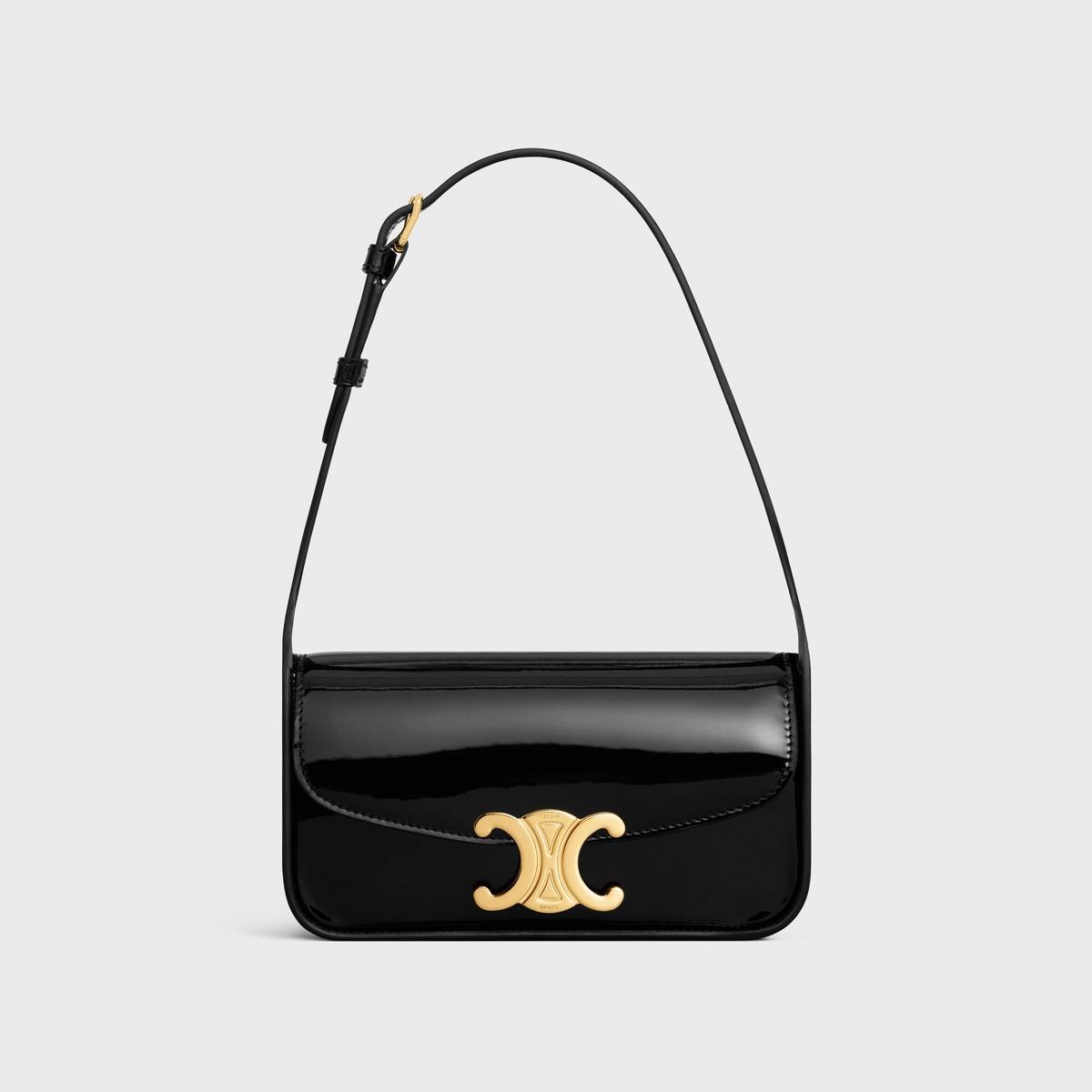 Cuero | SHOULDER BAG TERENCE in PATENT CALFSKIN