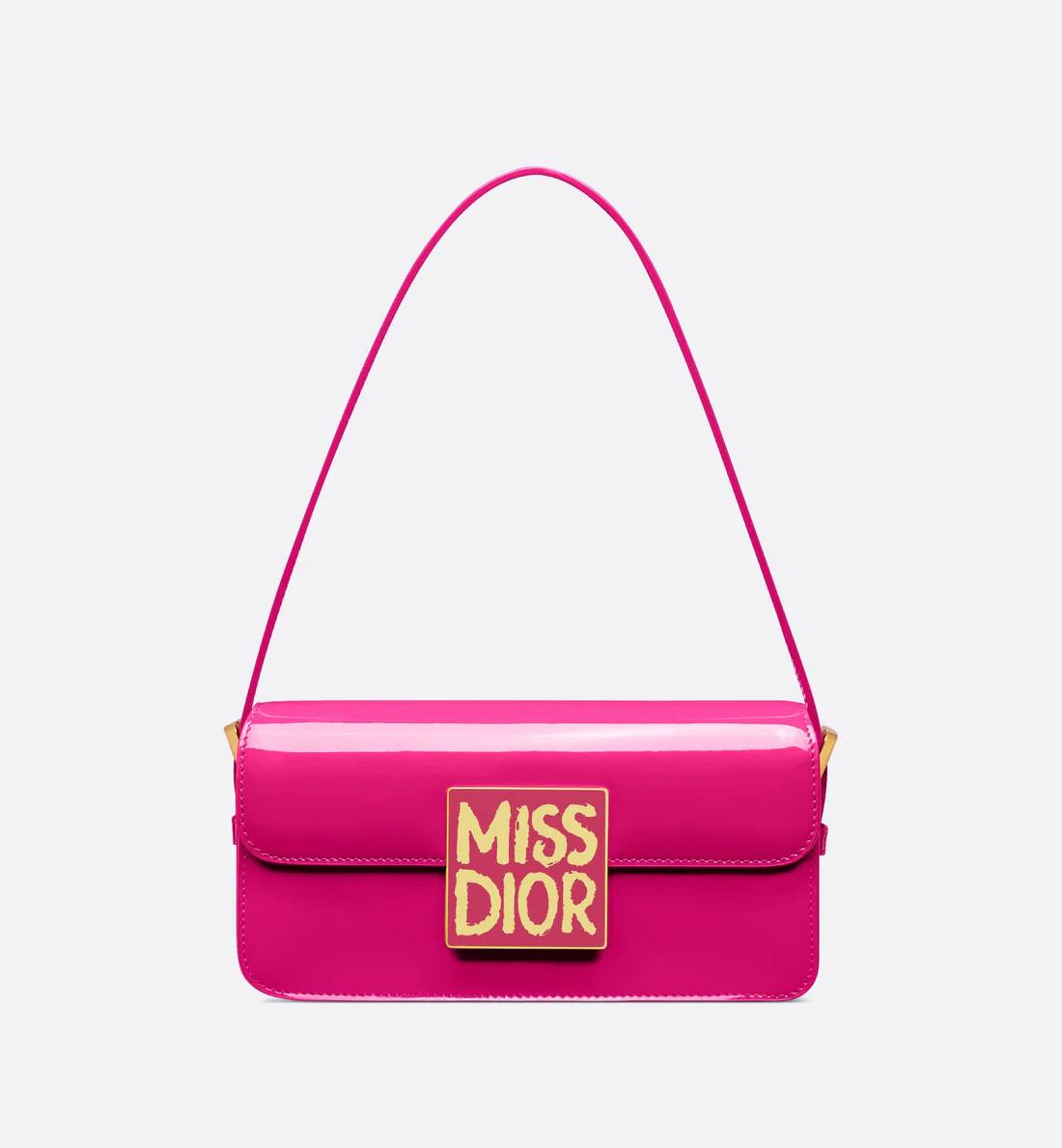Cuero | Miss Flap Bag Fuchsia Patent Calfskin