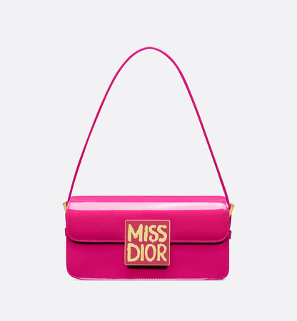 Cuero | Miss Flap Bag Fuchsia Patent Calfskin