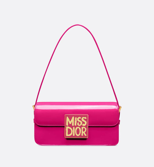 Cuero | Miss Flap Bag Fuchsia Patent Calfskin