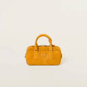 Miu Miu Arcadie padded suede top-handle bag in Whiskey