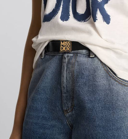 Cuero | Miss Graffiti Belt Black