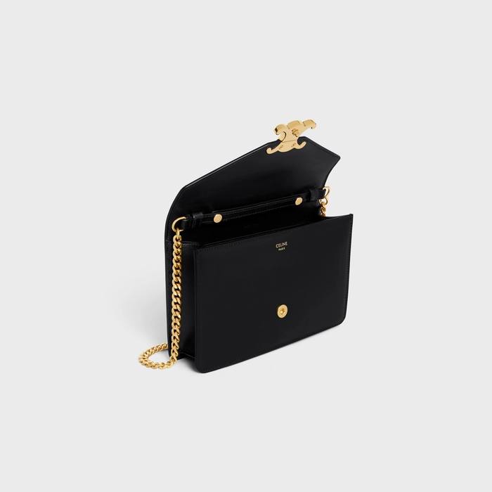Cuero | WALLET ON CHAIN MARGO IN SHINY CALFSKIN