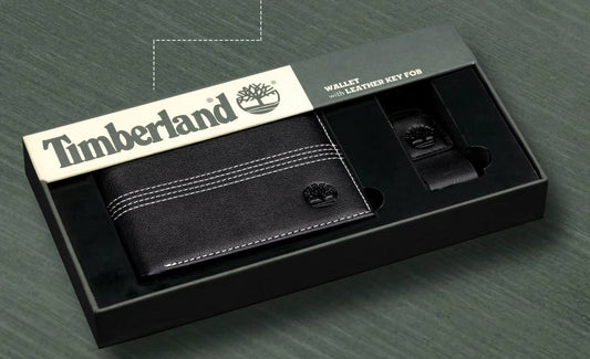 Cuero | Timberland Wallet Set for Men