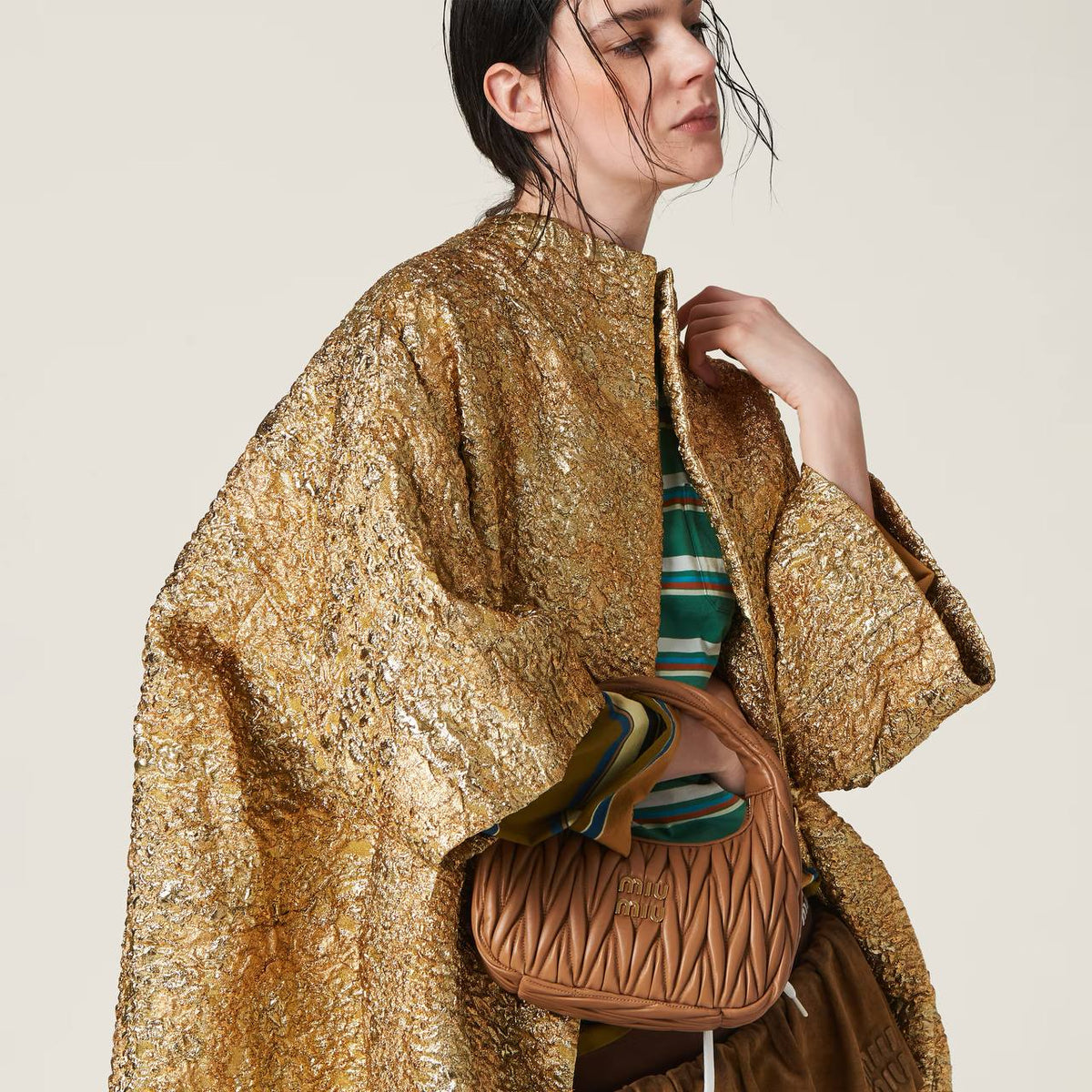Cuero | Wander matelassé nappa leather hobo bag