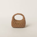 Miu miu Wander matelassé nappa leather hobo bag