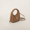 Miu miu Wander matelassé nappa leather hobo bag