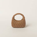 Miu miu Wander matelassé nappa leather hobo bag