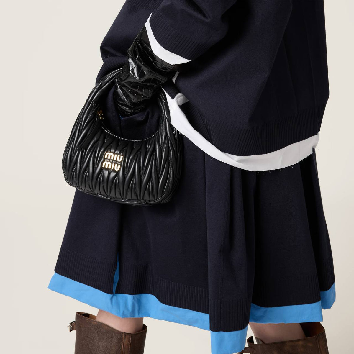 Cuero | Wander matelassé nappa leather hobo bag