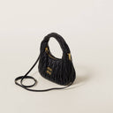 Miu miu Wander matelassé nappa leather hobo bag
