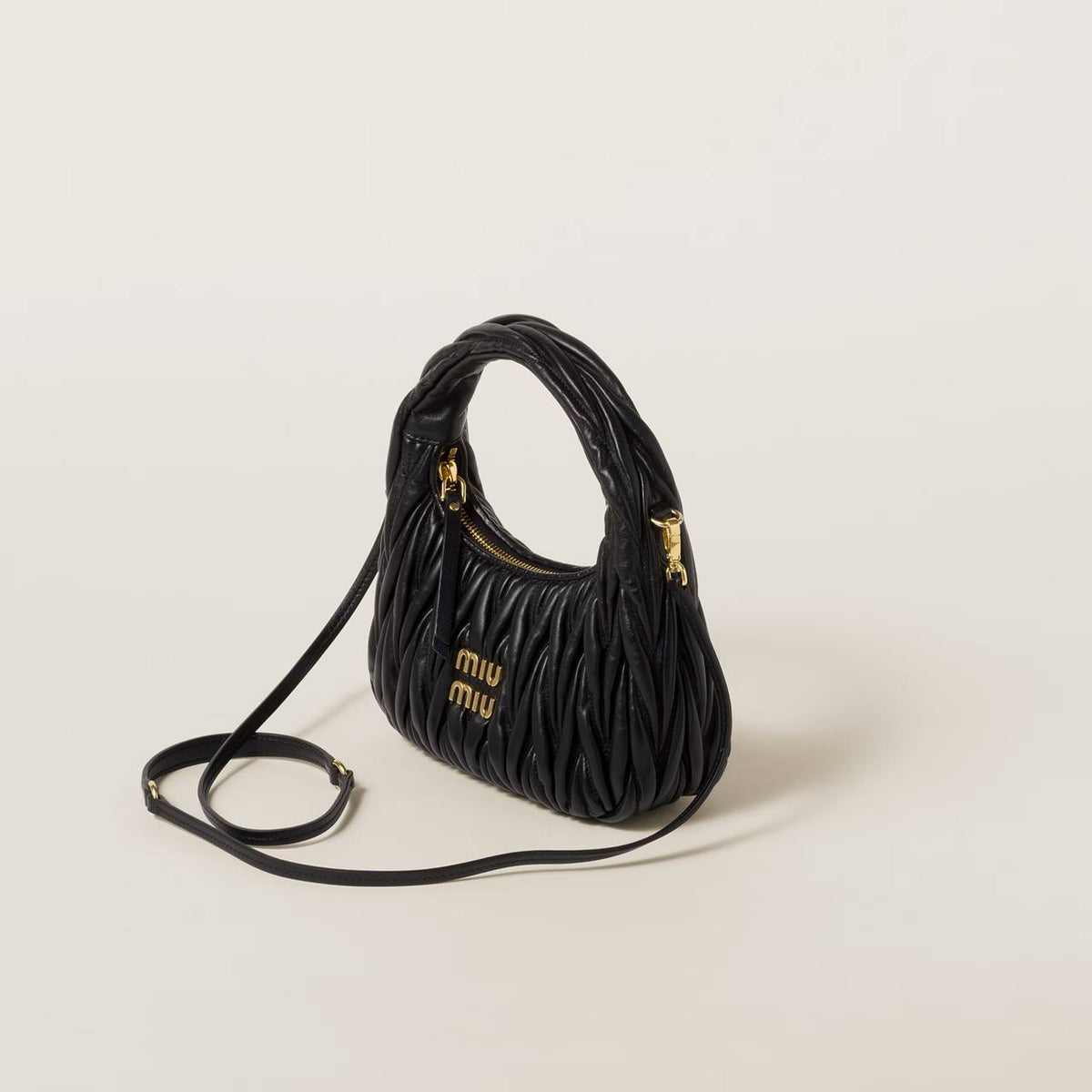 Cuero | Wander matelassé nappa leather hobo bag