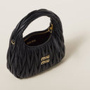 Miu miu Wander matelassé nappa leather hobo bag