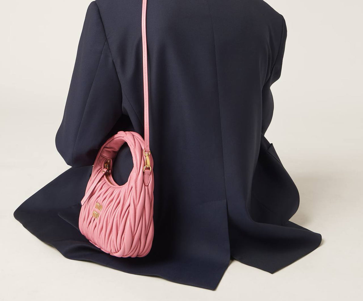 Cuero | Wander matelassé nappa leather hobo bag
