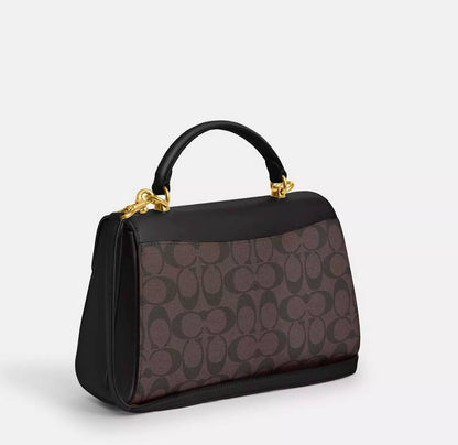 Cuero | Eliza Top Handle Bag In Signature Canvas