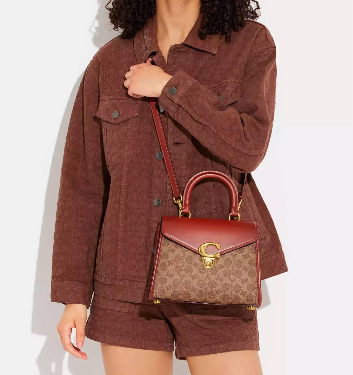 Cuero | Sammy Top Handle Bag In Signature Canvas