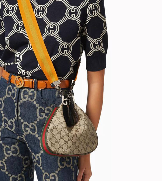 Cuero | Attache Small Shoulder Bag in GG Supreme Canvas