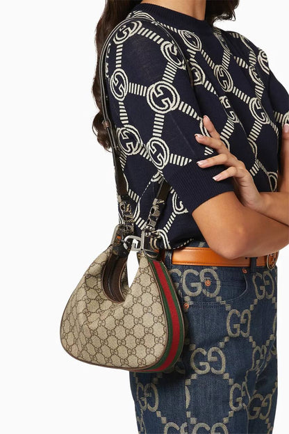 Cuero | Attache Small Shoulder Bag in GG Supreme Canvas