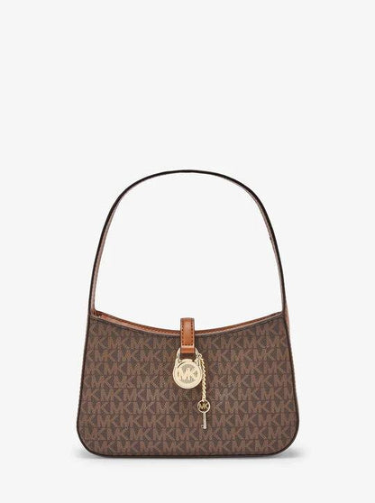 Cuero | MK LYRA SMALL SIGNATURE LOGO POCHETTE