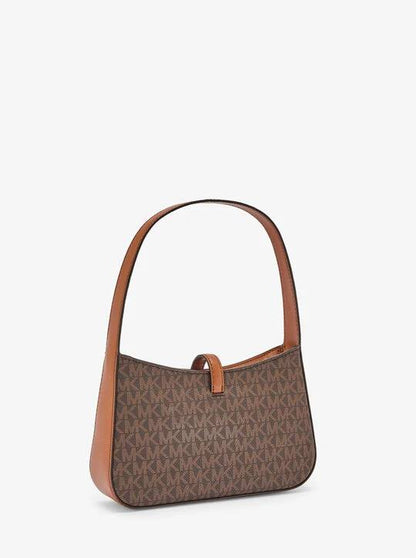 Cuero | MK LYRA SMALL SIGNATURE LOGO POCHETTE